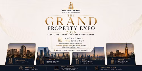 Grand Property Expo 2026\u20144 cities, 7 days, free June 22-28.