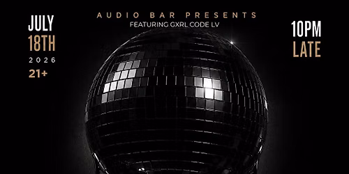 GXRL CODE SATURDAYS LGBTQ NIGHT "ALL BLACK PARTY"