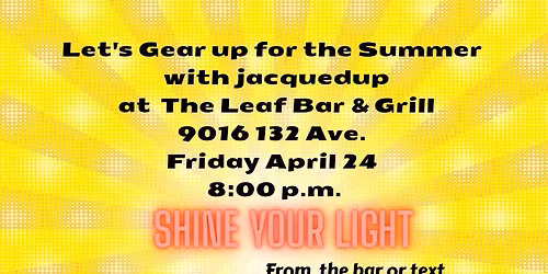 Gearing up For Summer!! Come Shine your Light!