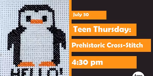 Teen Thursday: Prehistoric Cross-Stitch