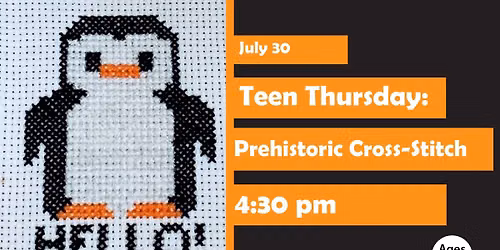 Teen Thursday: Prehistoric Cross-Stitch