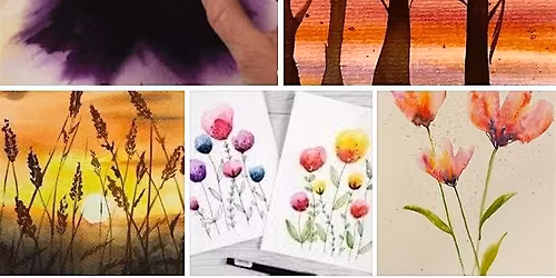 Paint in watercolour day workshop Canterbury