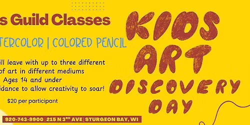 Artists Guild Classes - Kids Art Discovery Day