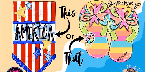 Sip & Paint Your Choice of Door Hanger at River District Social