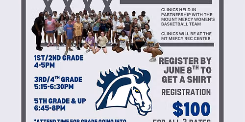 SGB Summer Basketball Clinics (In partnership with Mt Mercy Women's Basketball)