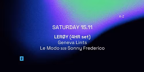 TOFFLER PRESENTS LER\u00d8Y (4HR set)