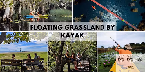 Floating grassland by kayak