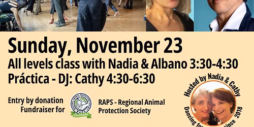 Charity Practica + Class with Nadia & Albano