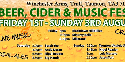 Beer, Cider & Music Festival 2026