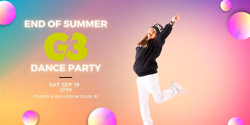 End Of Summer GROOV3 Dance Party