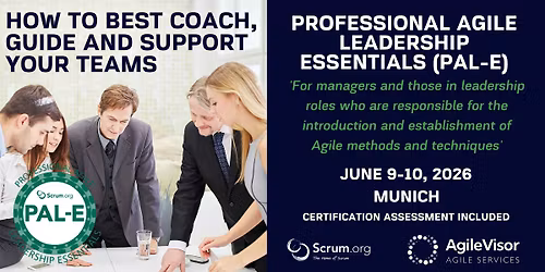 Certified Training | Professional Agile Leadership (PAL-E)