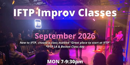 IFTP Sept Wednesday  classes starting 9\/9 @ 7pm - Candi, Boston
