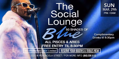 The Social Lounge "50 Shades of Blue"