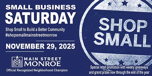 Shop Small Saturday 11\/29\/2025