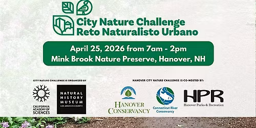 City Nature Challenge with CRC & Hanover Conservancy