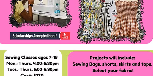 Sewing Classes Kids & Teens