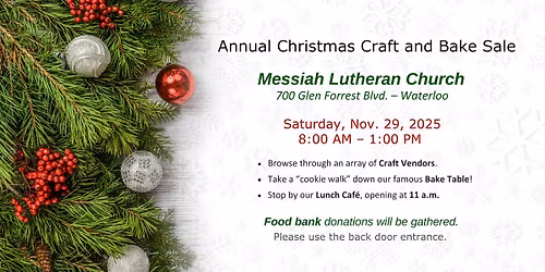 Annual Christmas Craft and Bake Sale