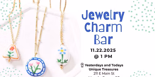 Jewelry Charm Bar w\/ Azalea Row