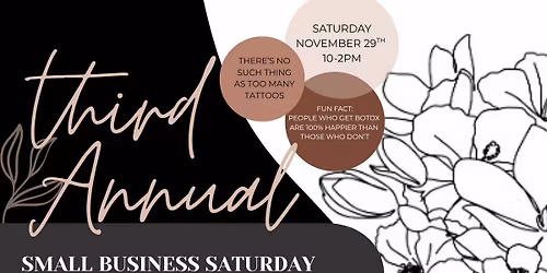 3rd Annual Small Business Saturday Holiday kick-off