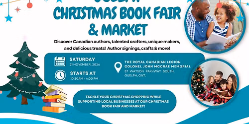 Guelph Christmas Book Fair and Market - Free Entry!