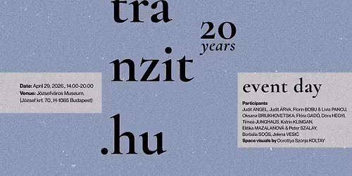 20 \u00c9V TRANZIT. HU I Szakmai nap \/\/ 20 YEARS OF TRANZIT. HU I Event day