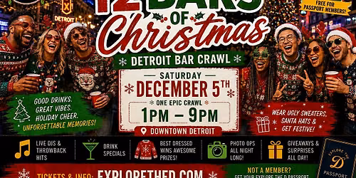 12 Bars of Christmas: Detroit Bar Crawl