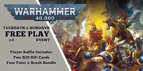 Casual Warhammer Nights at Next Level Games!