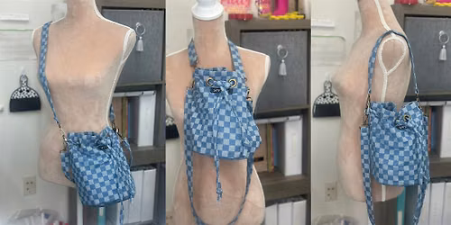 SewSlick Sew & Chill: Repurposed Denim Bucket Bag