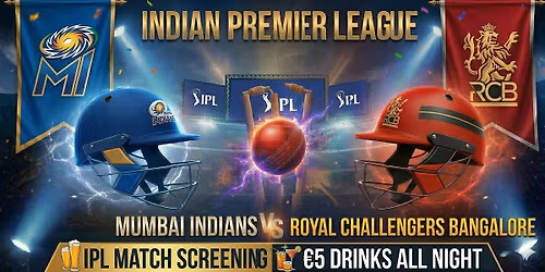 RCB vs MI - IPL Screening | \u20ac5 Drinks