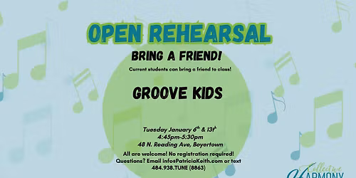 Open Rehearsal: Groove Kids