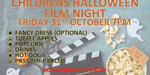 Children's Halloween Film Night at Hadley United Services Club