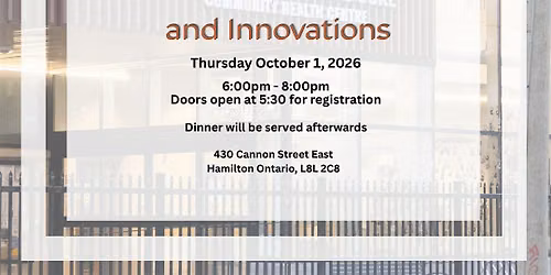 Hamilton Urban Core Community Health Centre - Annual General Meeting