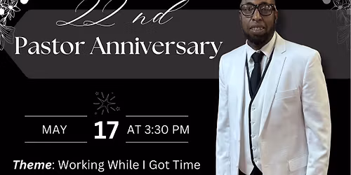 22nd Pastor Anniversary