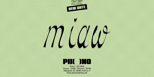 [NY DATO] PHONO: miaw (DK\/NL)