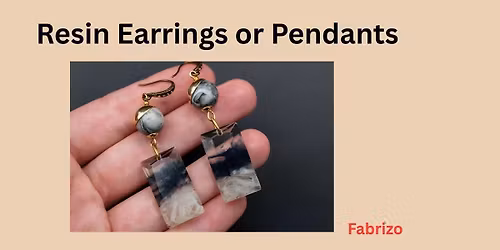 Resin Earrings or Pendants