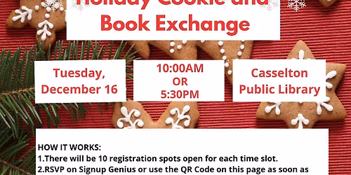Holiday Cookie and Book Exchange