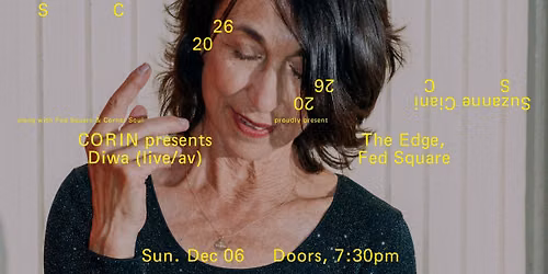 Suzanne Ciani (quadraphonic) + CORIN presents DIWA (live A\/V)
