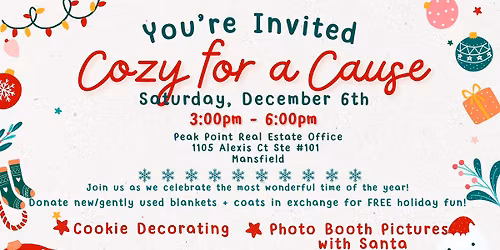 Cozy for a Cause 2025 - Free Pics with Santa!