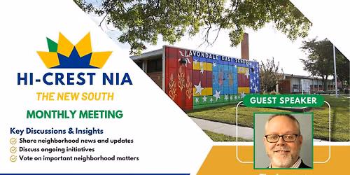 Hi-Crest NIA Monthly Meeting