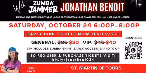 Zumba Masterclass with ZJ Jonathan Benoit
