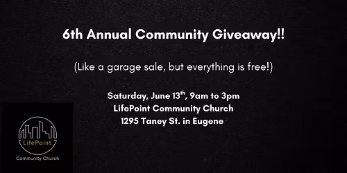 6th Annual Community Giveaway!!