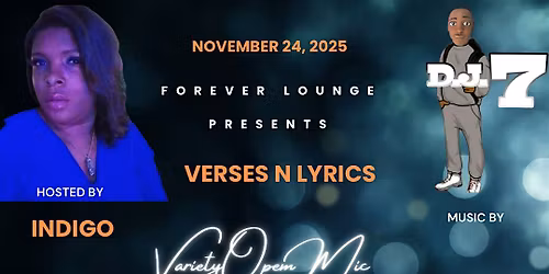 Verses and Lyrics Open Mic