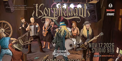 KORPIKLAANI with CRIMSON SHADOWS Live in Victoria. November 17, 2026 @ Studio 919