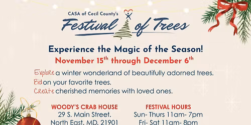 Festival of Trees: Experience the Magic of the Season with CASA of Cecil County