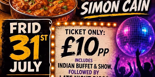 Curry & Comedy with Simon Cain