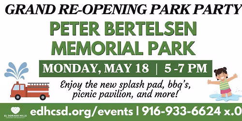 Grand Re-Opening: Peter Bertelsen Memorial Park
