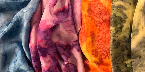 Silk Scarf Dyeing Class