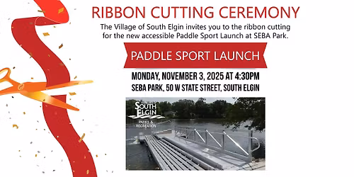 Paddle Sport Launch Ribbon Cutting Ceremony