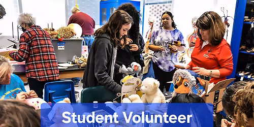 Student Volunteer Social. Making Animal Toys for The CART Auxiliary