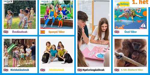 0-1. h\u00e9t Helen Doron angol \u00e9s spanyol nyelv\u0171 ny\u00e1ri t\u00e1borok gyerekeknek